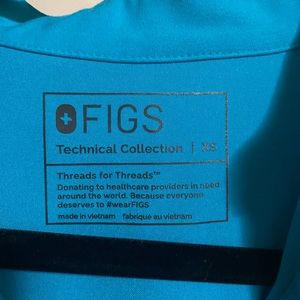 Figs Rafaela shirt. Turquoise size XS